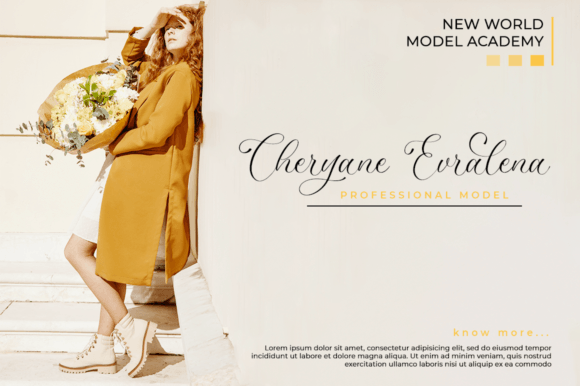 Renadevia Font PNG with transparent background - Preview 3