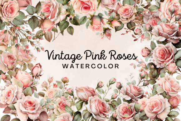 Pastel Flowers Watercolor Clipart 3 Graphic by FOLV · Creative Fabrica