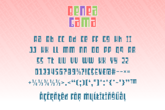 Benea Gama Font - Preview 4