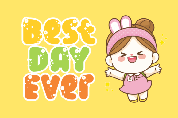 Buble Best Font - Preview 1