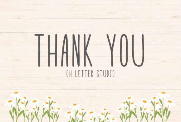 Daisy Flower Font - Preview 4