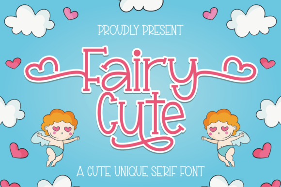Fairy Cute handwritten font preview