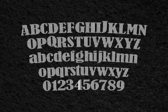 Garis Lurus Font - Preview 4