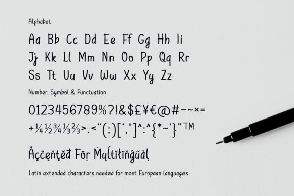 Jackline Handicraft Font PNG with transparent background - Preview 5