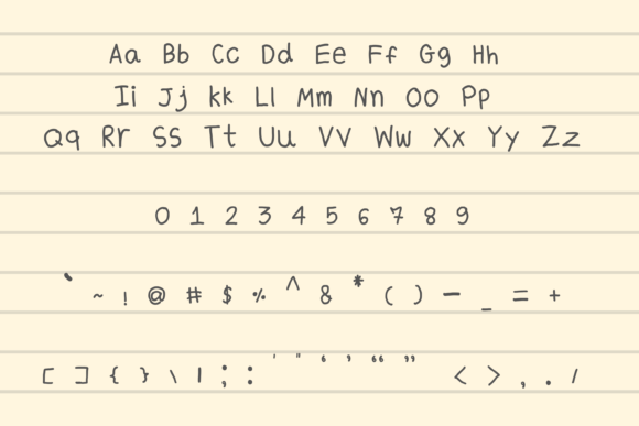 Lineeng Font PNG with transparent background - Preview 1