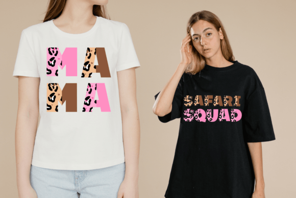 Mama Leopard Font PNG with transparent background - Preview 4