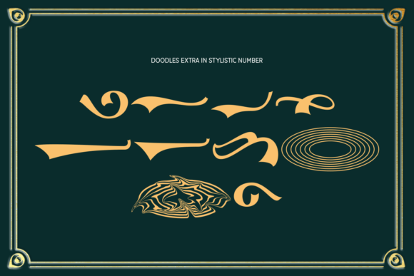 Morelly Night Font PNG with transparent background - Preview 5