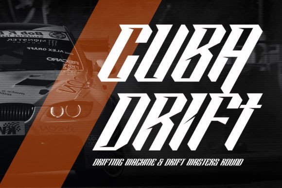 Rockin Pistons Font PNG with transparent background - Preview 1