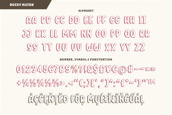 Rocky Hilton Font PNG with transparent background - Preview 5