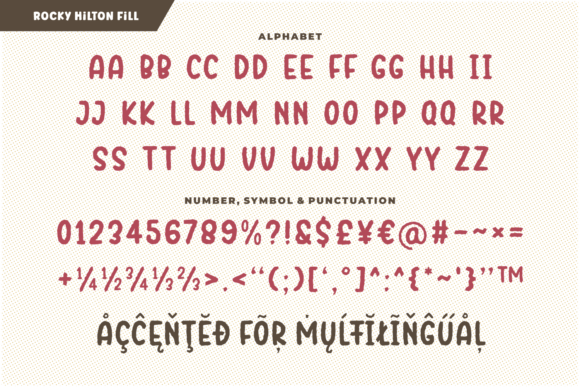 Rocky Hilton Font PNG with transparent background - Preview 6