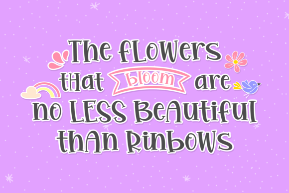 Silly Magenta Font PNG with transparent background - Preview 1