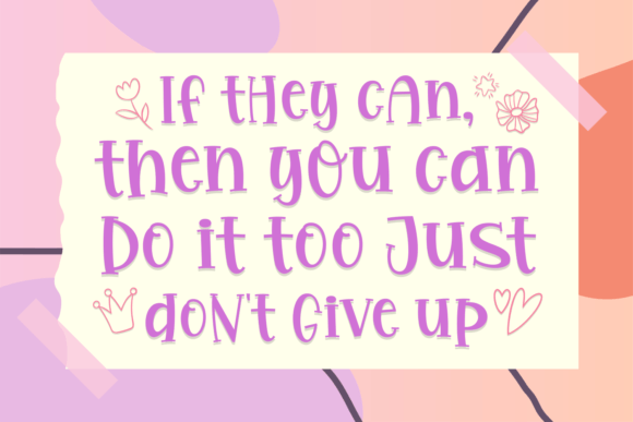 Silly Magenta Font PNG with transparent background - Preview 3