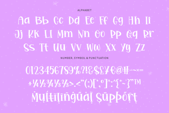 Silly Magenta Font PNG with transparent background - Preview 4