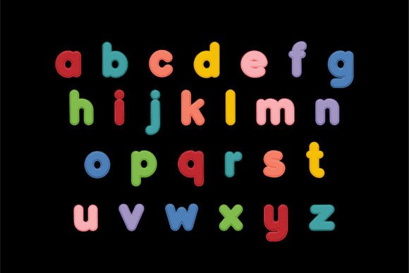 Smart Kids Font PNG with transparent background - Preview 2