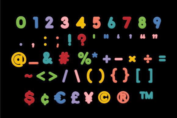 Smart Kids Font PNG with transparent background - Preview 3