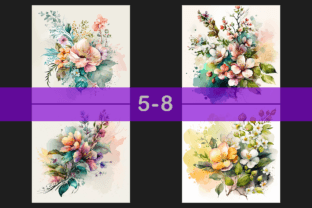 Spring Flowers Watercolor Background Graphic by Veles · Creative Fabrica
