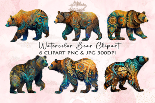 Watercolor Bear Clipart Graphic by Diceenid · Creative Fabrica