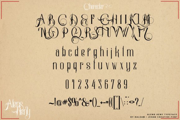 Alens Heny Font - Preview 4