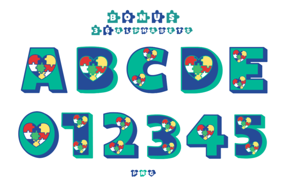 Autism Love Font - Preview 2