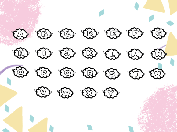 Cloud Doodles Font - Preview 1