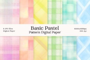 Cute Basic Pastel Pattern Digital Paper Graphic by lemonmoon · Creative ...