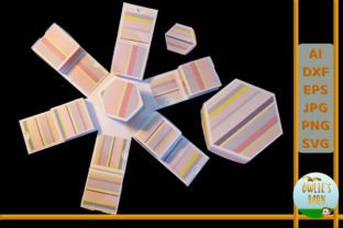 Exploding Hexagonal Box Set · Creative Fabrica