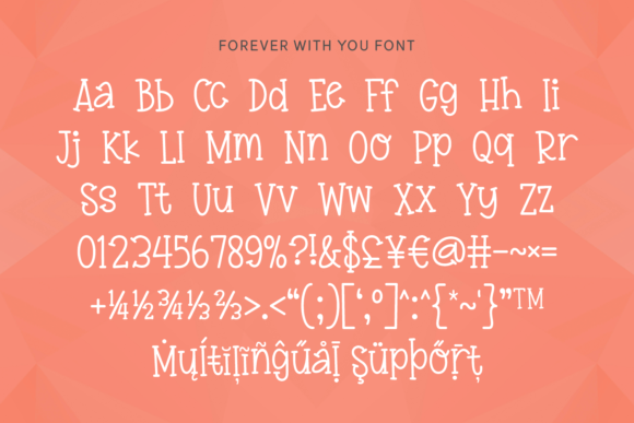 Forever with You Font PNG with transparent background - Preview 4