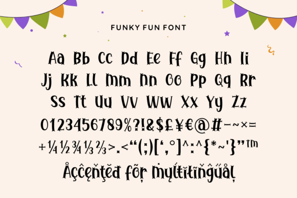Funky Fun Font font preview - 2