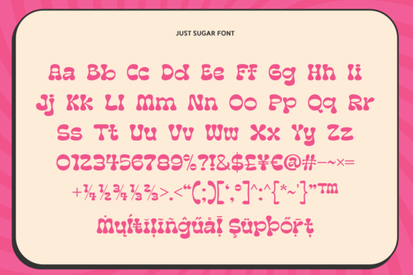 Just Sugar Font PNG with transparent background - Preview 4