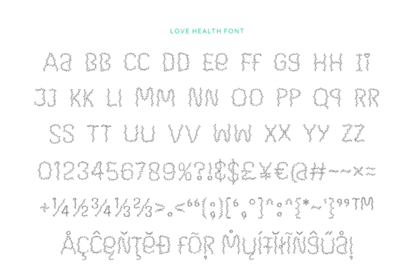 Love Health Font PNG with transparent background - Preview 4