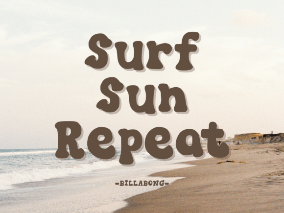 Malibu Sunshine Font PNG with transparent background - Preview 2