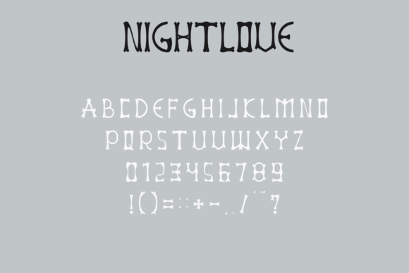 Nightlove Font PNG with transparent background - Preview 5