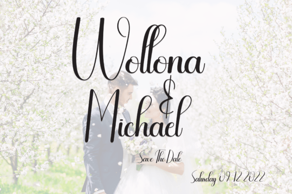Ourline Font PNG with transparent background - Preview 2