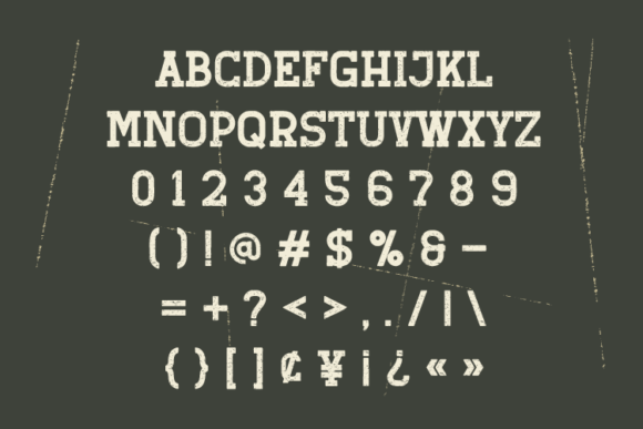 Retro Grade Font PNG with transparent background - Preview 3