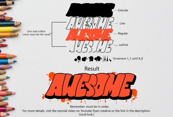 Rustel Pocket Font PNG with transparent background - Preview 4