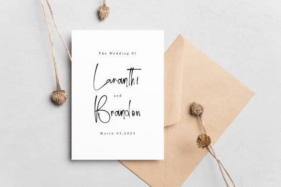 Script Land Font PNG with transparent background - Preview 1