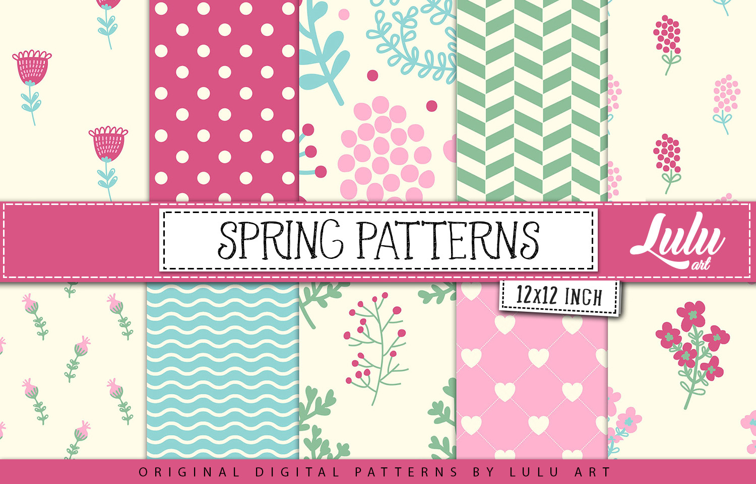 Spring Patterns Graphic by luludesignart · Creative Fabrica