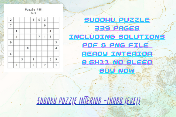 Sudoku Puzzles Interior KDP Graphic by DeSign · Creative Fabrica