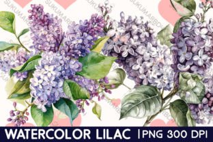 Watercolor Lilac Clipart Graphic by sukumarbd4 · Creative Fabrica