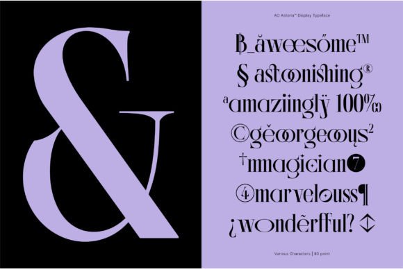 Ao Astoria Font - Preview 1