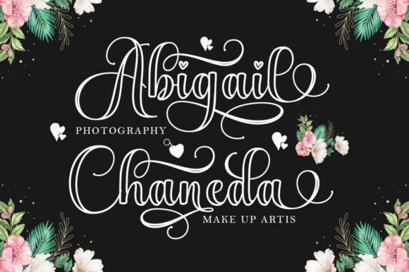 Abigail Outline Font - Preview 2