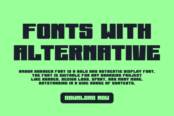 Amoun Hokagen Font - Preview 2