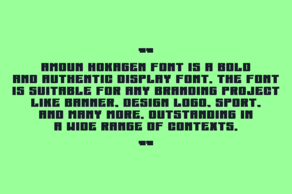 Amoun Hokagen Font - Preview 4