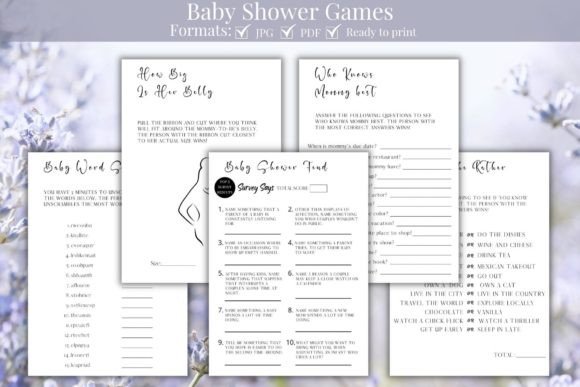 Baby Shower Games Bundle