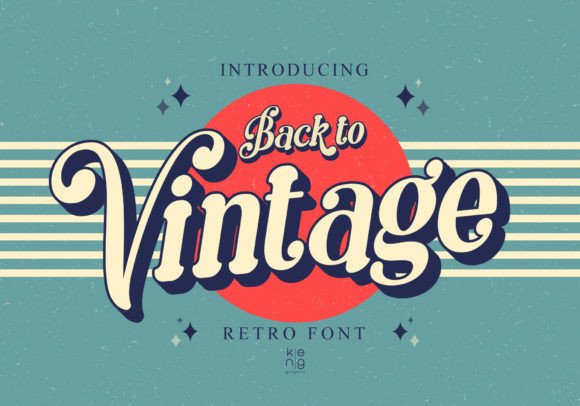 Back to Vintage Display Font By keng graphic