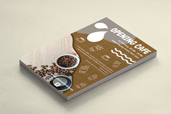 Preview of Canva Template Opening Cafe coffee shop social media template