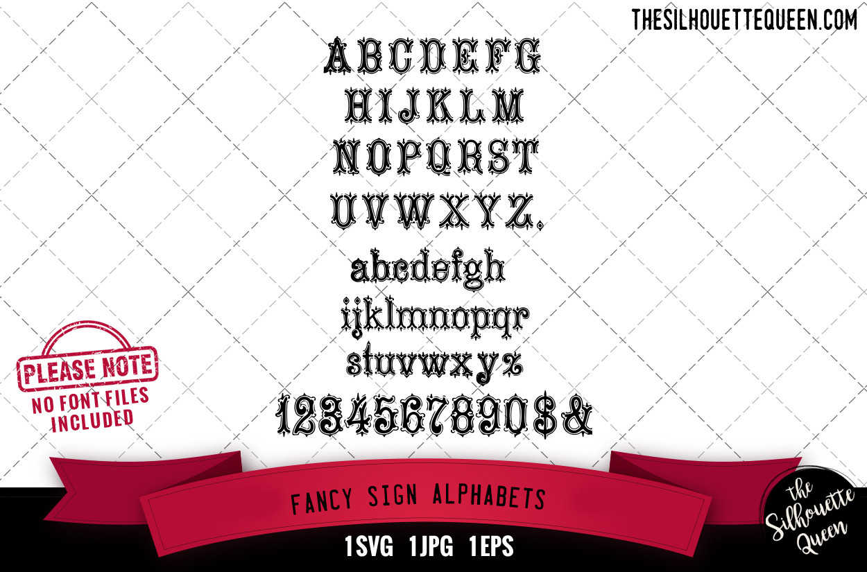 Fancy Sign Alphabets Alphabets Graphic by LoveleenKaurLLC · Creative ...