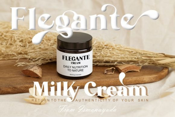 Flegante Font PNG with transparent background - Preview 2