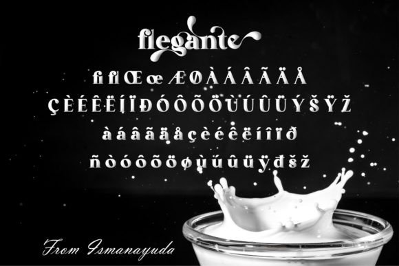 Flegante Font PNG with transparent background - Preview 4