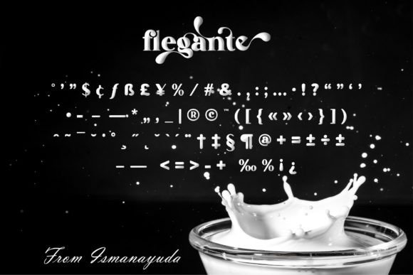 Flegante Font PNG with transparent background - Preview 5
